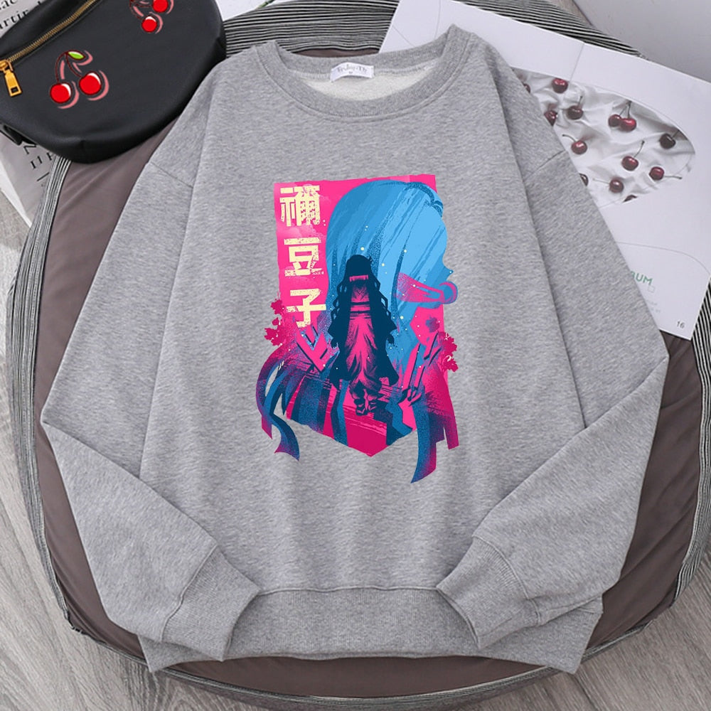 2022 Demon Slayer Japan Anime Men Hoody Autumn New Fashion Sweatshirt Harajuku Fleece Pullovers Personality Crewneck Men Hoodies