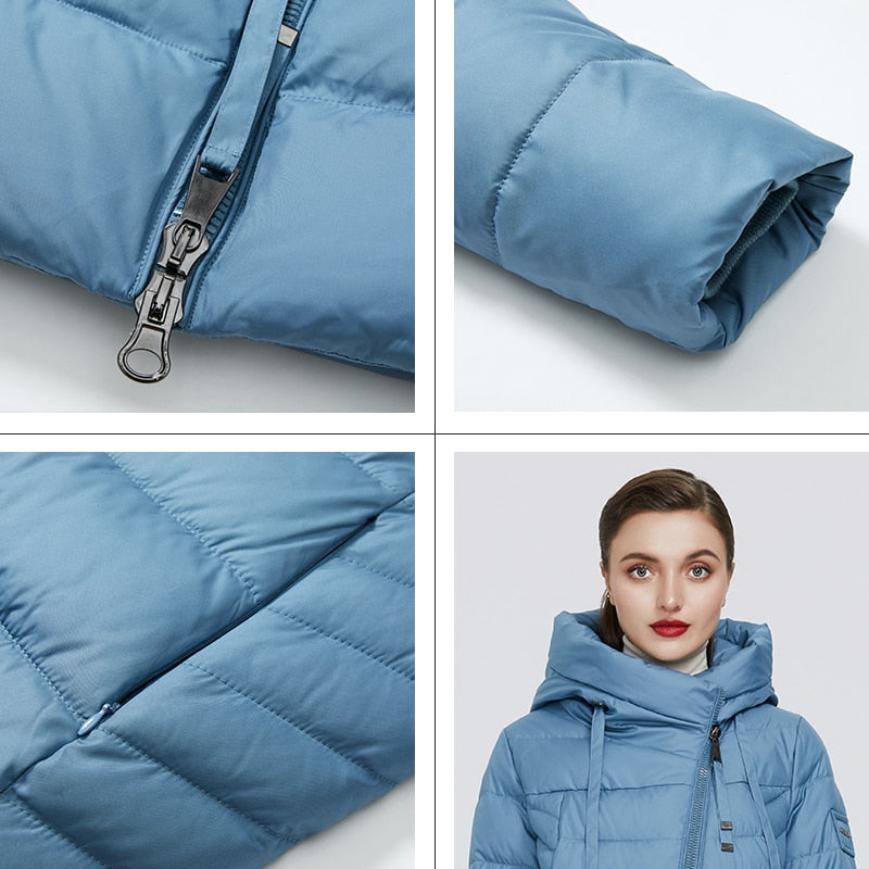 GASMAN 2022 Long Puffer Winter Down Jacket Women Thick Coat Women Hooded Parka Warm Female Brand Cotton Clothes Winter M-180