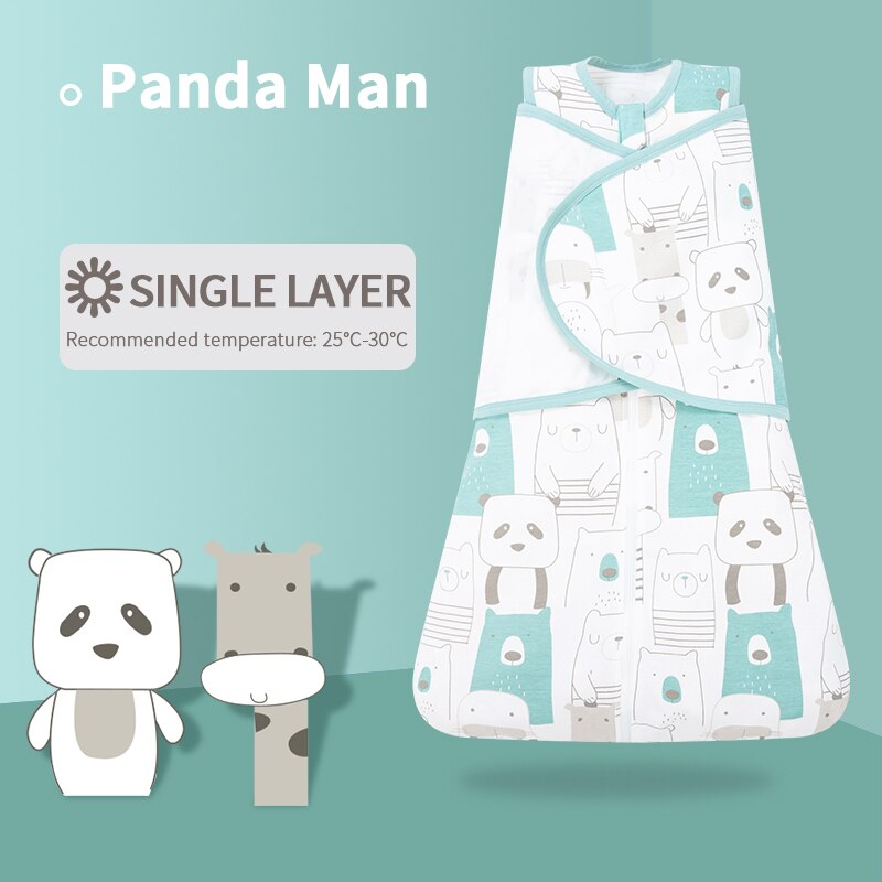 Baby Swaddle Surrender Style Newborn Sleeping Bag Cotton Gro-Bag Newborn Blanket Wrap Envelope Cocoon 0-12 Months