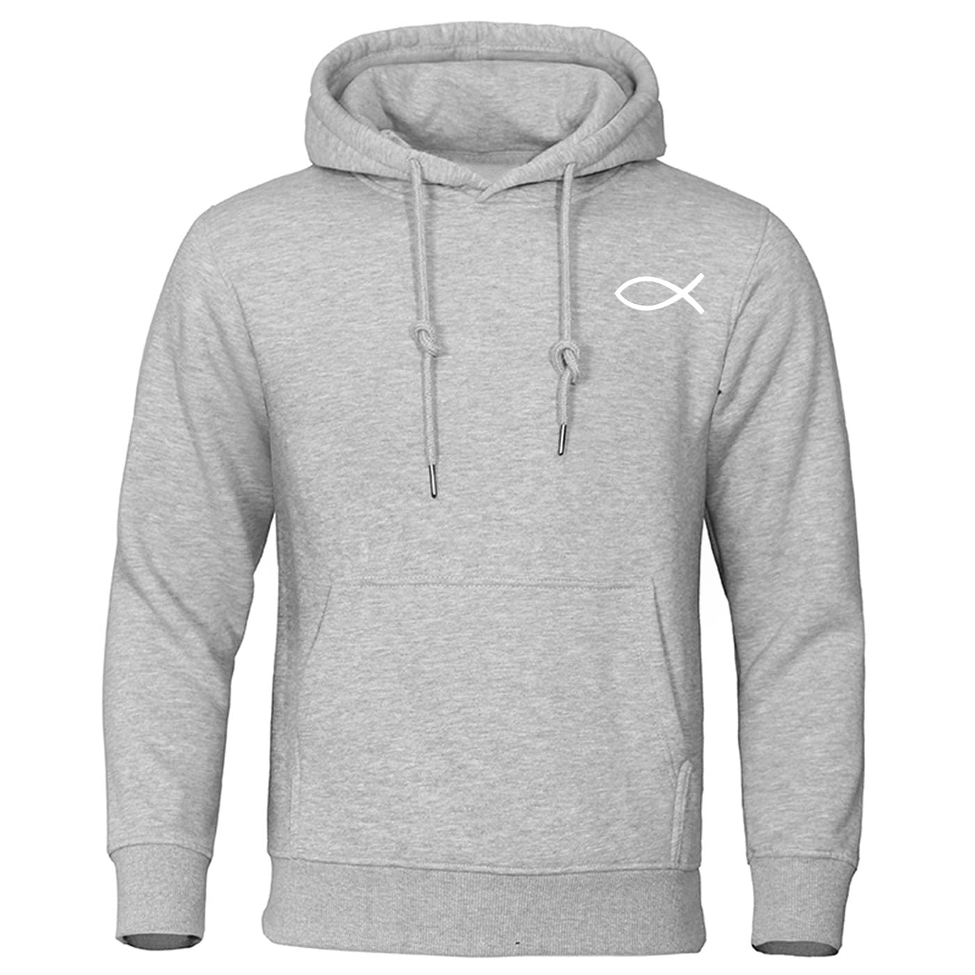 2022 Autumn Winter Mens Sweatshirt Christian JESUS fish Hoodies high quality Brand Pullover Warm Fleece Hoody Casual Streetwear