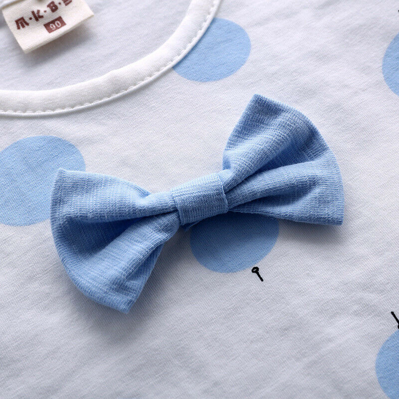 baby girls Summer tank outfits 6m 12m 2T 3T Toddler kids baby girls outfits cotton Tee+Shorts Pants clothes Set polka dot