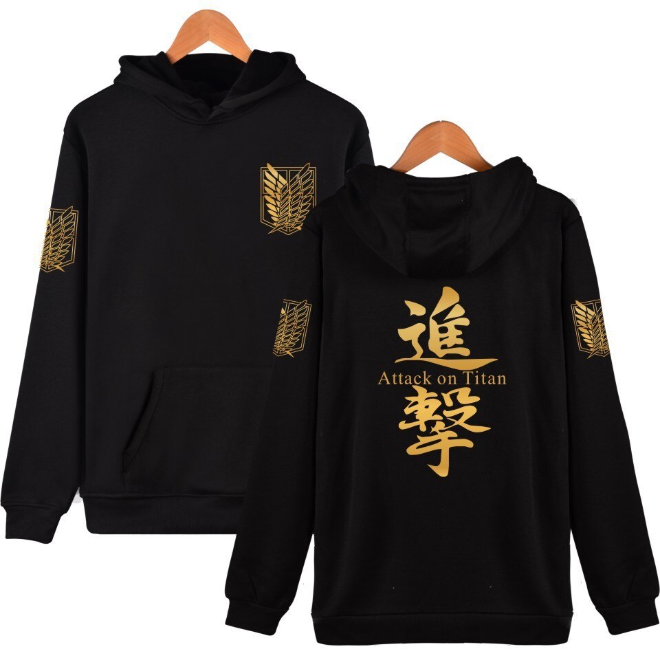 attack on titan hoodie costume hood Men's Sweatshirts big size hoddie for men women/male Sportswear cosplay