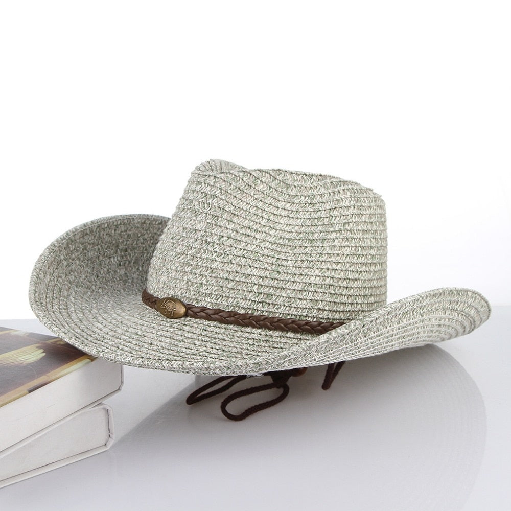 New Sun Hats For Women Fashion Summer Sun Cowboy Hat Panama Folding Beach Wide Brim Cap for Men Straw Hats