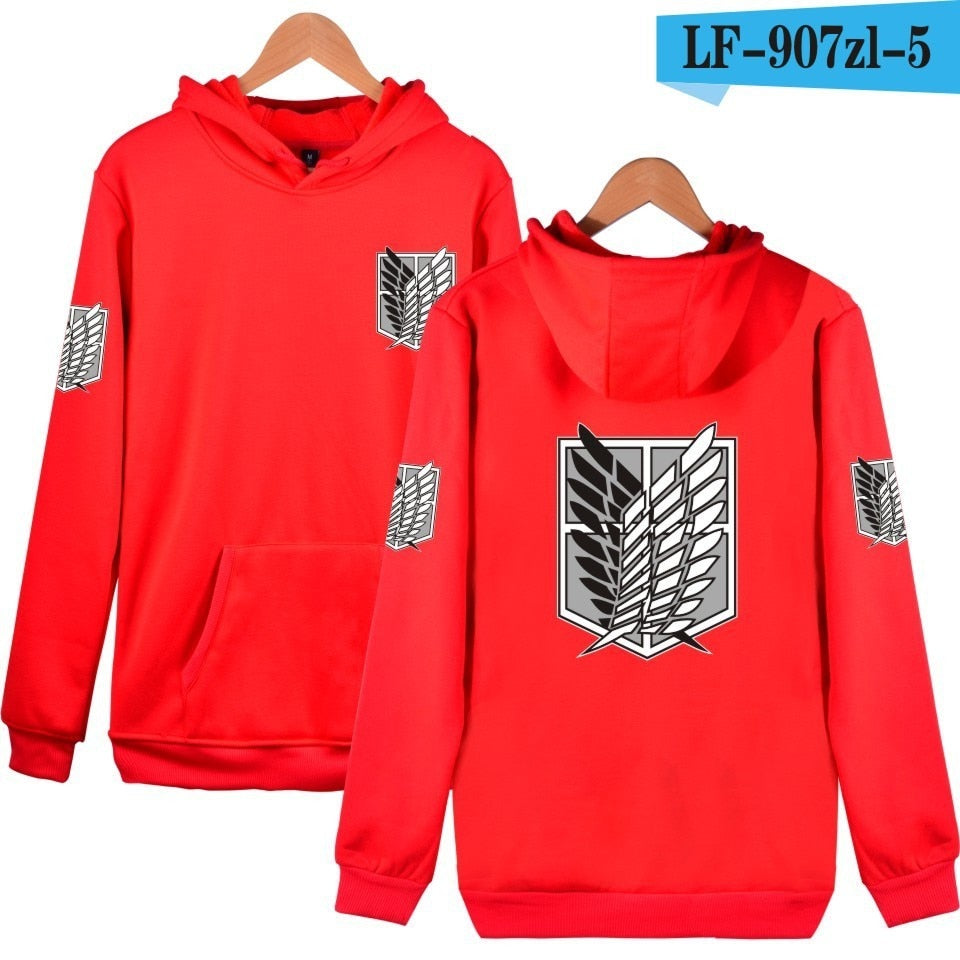 attack on titan hoodie costume hood Men's Sweatshirts big size hoddie for men women/male Sportswear cosplay
