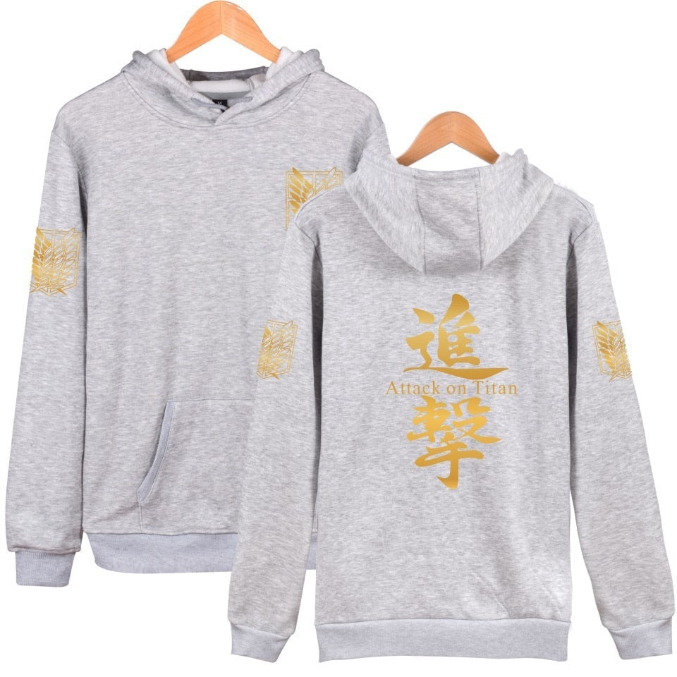 attack on titan hoodie costume hood Men's Sweatshirts big size hoddie for men women/male Sportswear cosplay