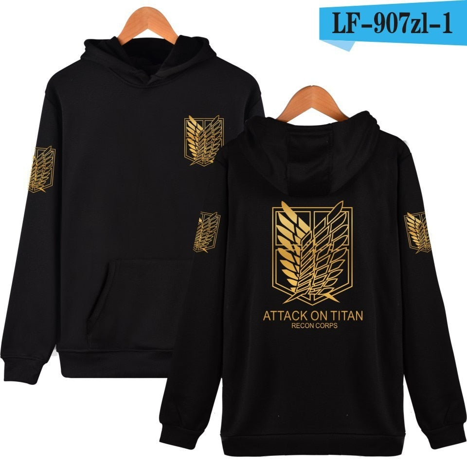 attack on titan hoodie costume hood Men's Sweatshirts big size hoddie for men women/male Sportswear cosplay