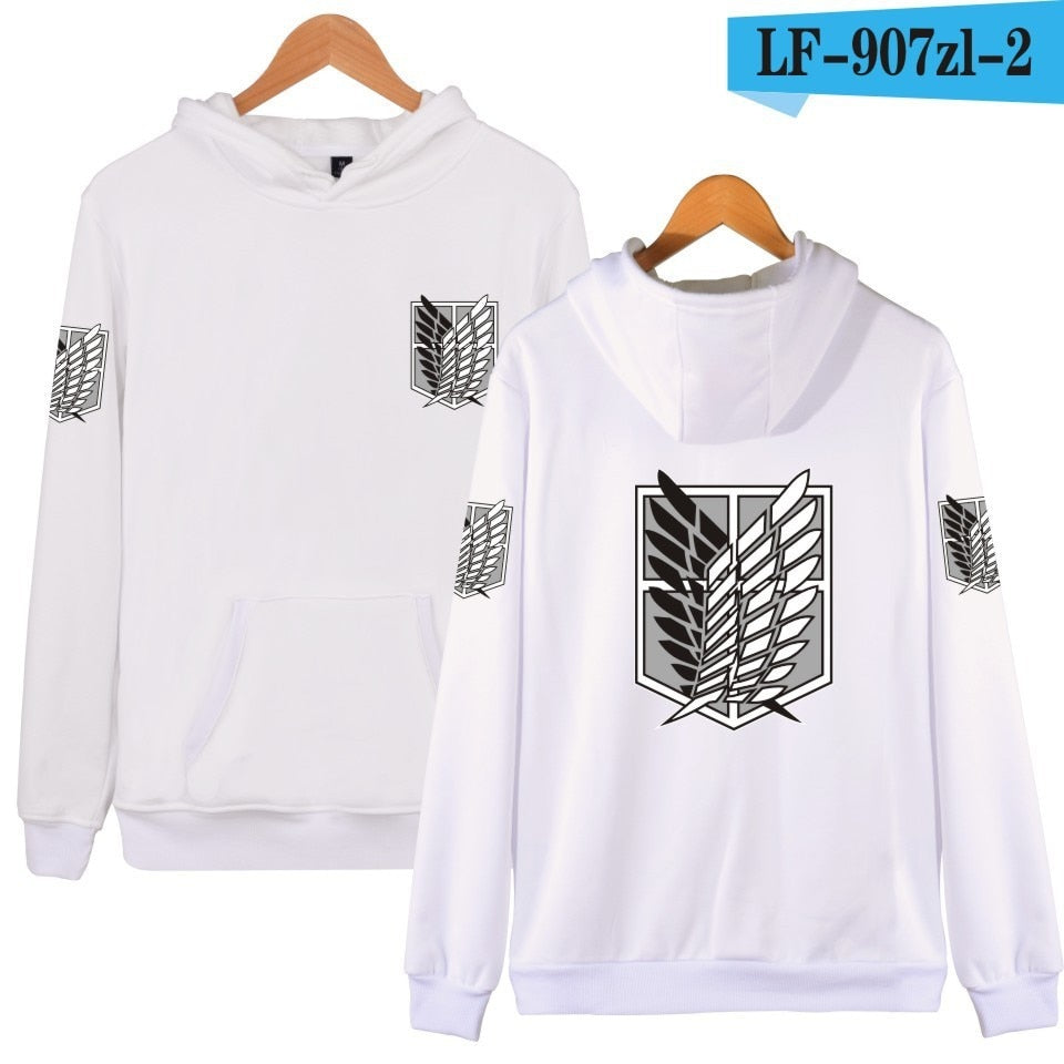 attack on titan hoodie costume hood Men's Sweatshirts big size hoddie for men women/male Sportswear cosplay