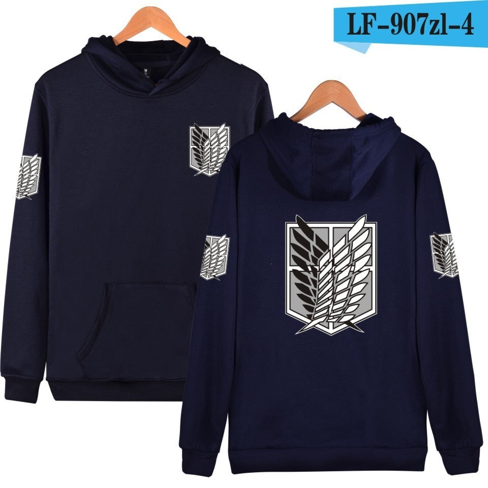 attack on titan hoodie costume hood Men's Sweatshirts big size hoddie for men women/male Sportswear cosplay