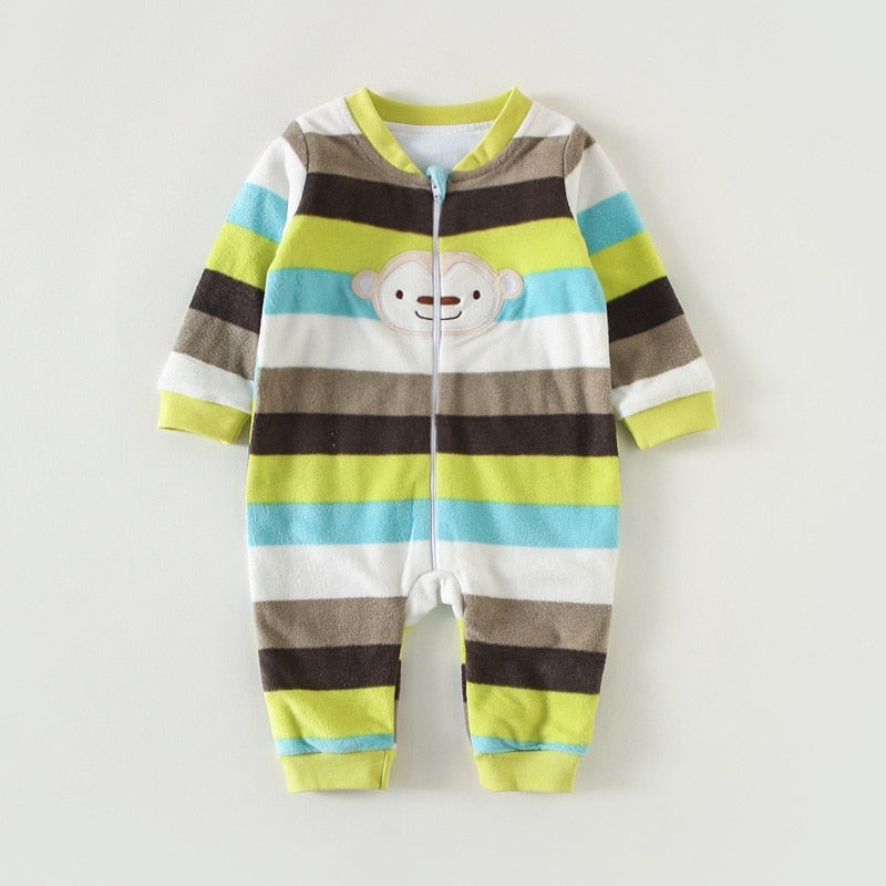 3M-12M Infant Footies Newborn Baby Boys Girls Winter Clothes Colorful 100% Cotton Character Clothing Unisex Autumn Jumpsuits