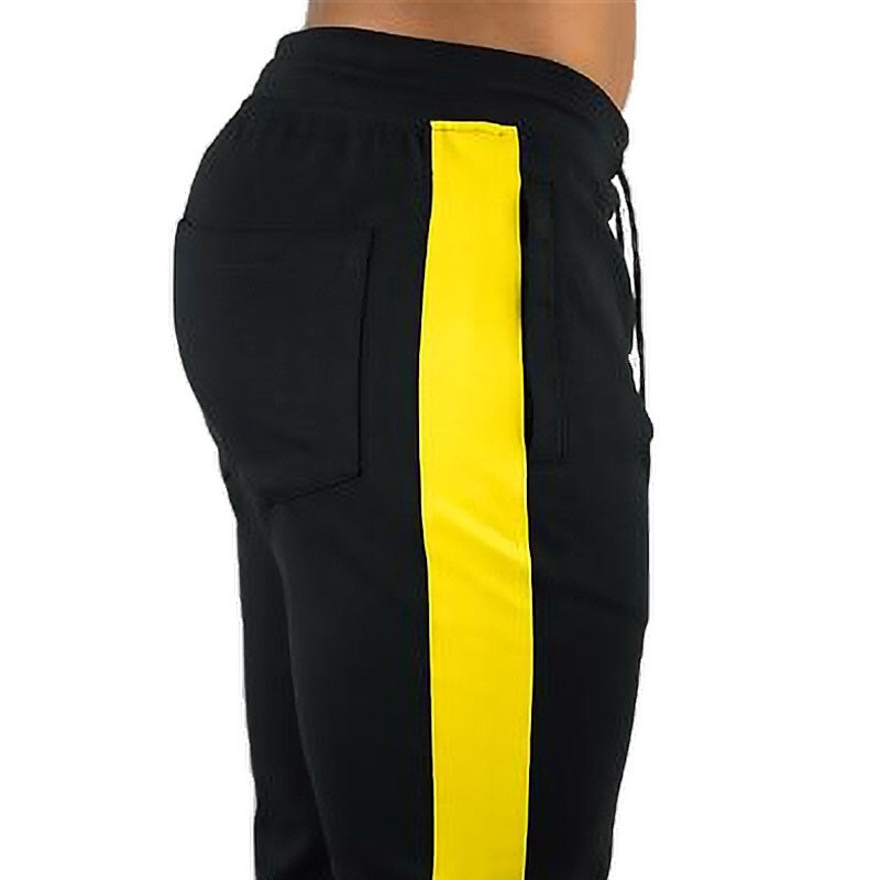 GYMPXINRAN New Men Pants Hip Hop Fitness clothing Joggers Sweatpants Side stripe classic fashion Streetwear Track Pants Trousers