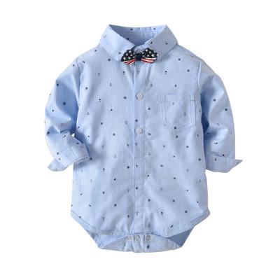 2022 Orangemom Gentleman Boys Baby Clothing Plaid Bodysuit Baby Boy Jumpsuit 1-3 Years Infant Costume For Birthday Party Cool