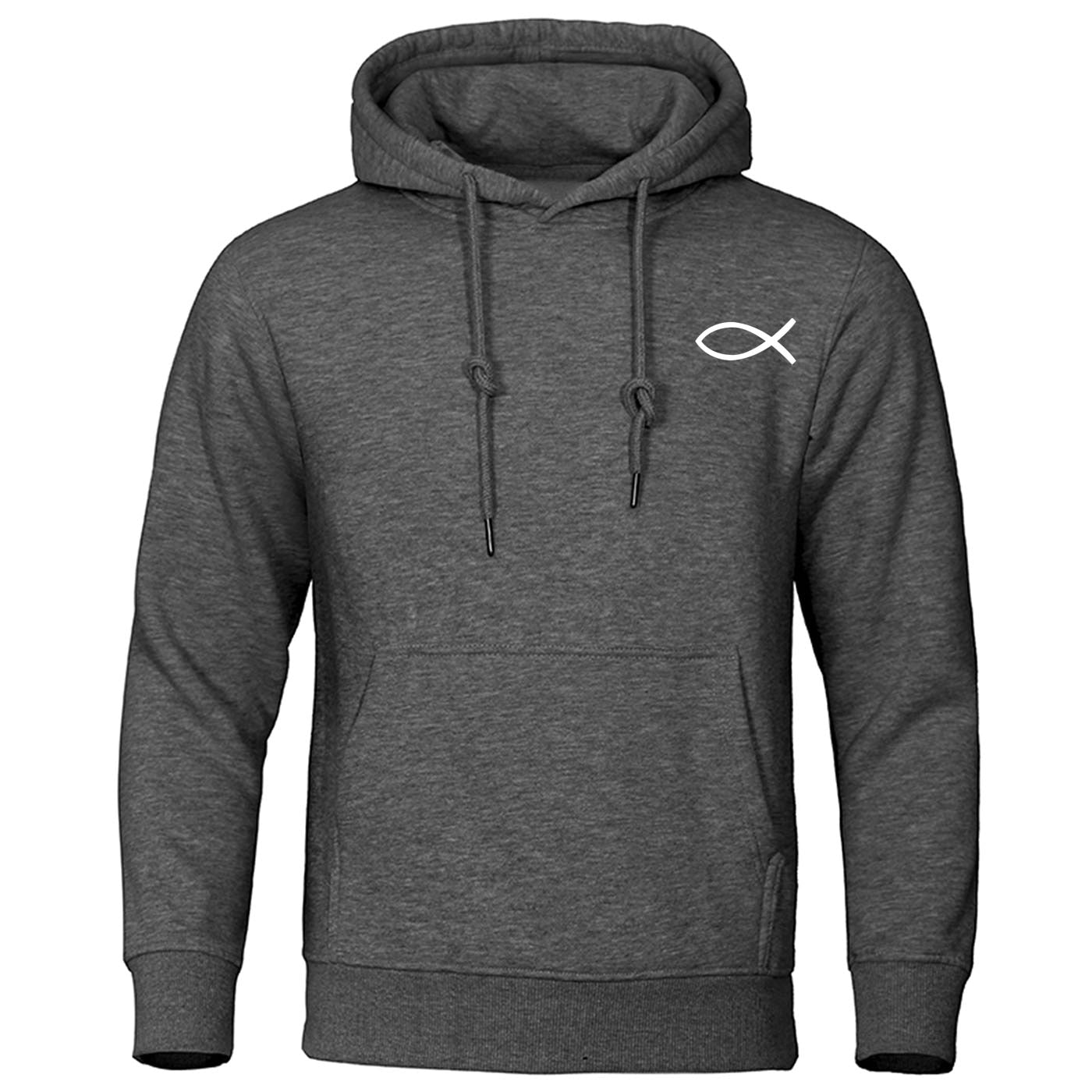 2022 Autumn Winter Mens Sweatshirt Christian JESUS fish Hoodies high quality Brand Pullover Warm Fleece Hoody Casual Streetwear