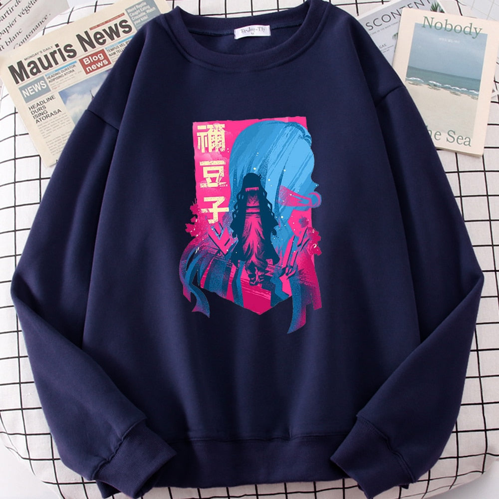 2022 Demon Slayer Japan Anime Men Hoody Autumn New Fashion Sweatshirt Harajuku Fleece Pullovers Personality Crewneck Men Hoodies