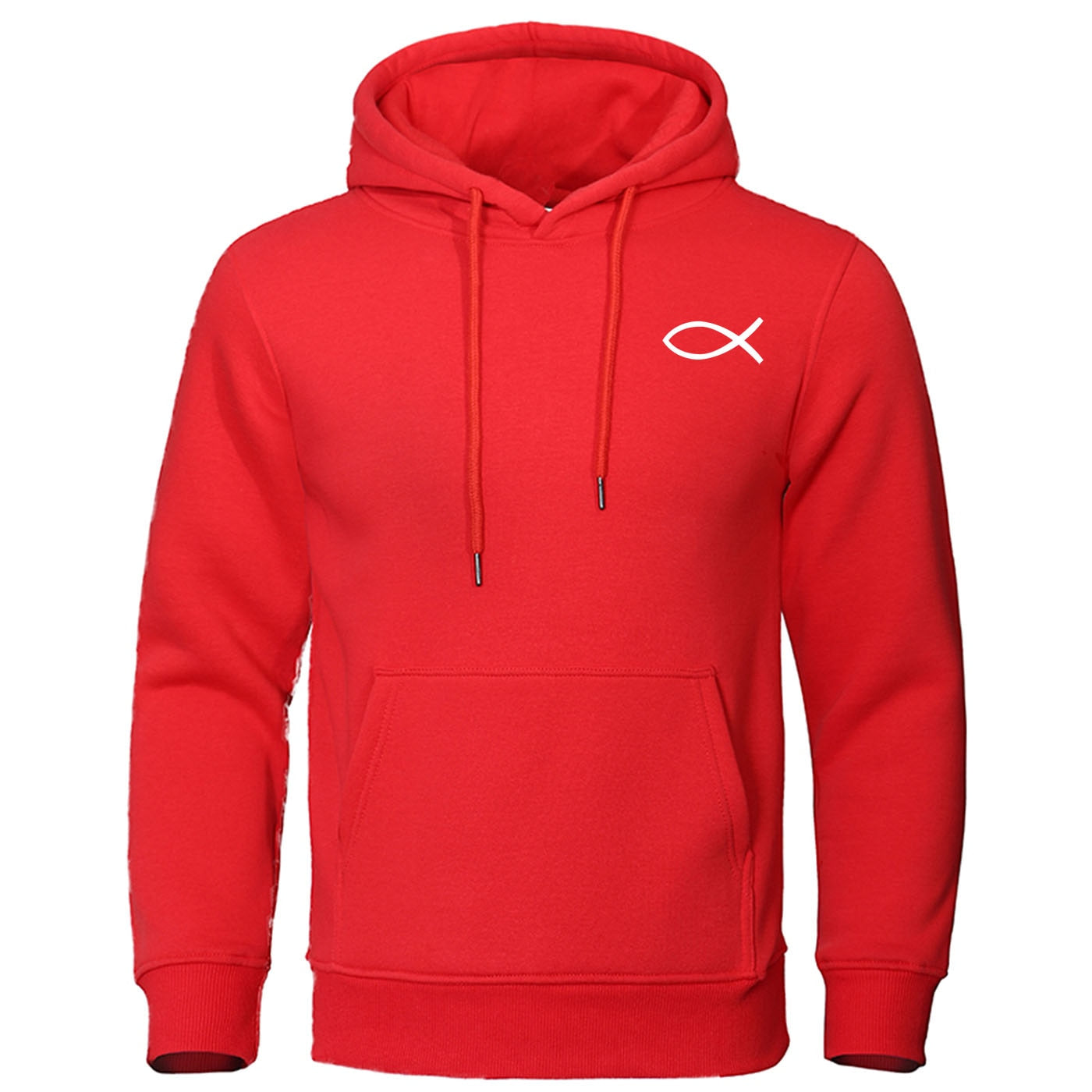 2022 Autumn Winter Mens Sweatshirt Christian JESUS fish Hoodies high quality Brand Pullover Warm Fleece Hoody Casual Streetwear