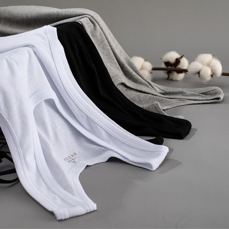 2Pcs 100%Cotton Men's Undershirt Bottoming Shirt Men Casual Top Shirt Soft Breathable Slim Male Undershirt Fitness Sportswear