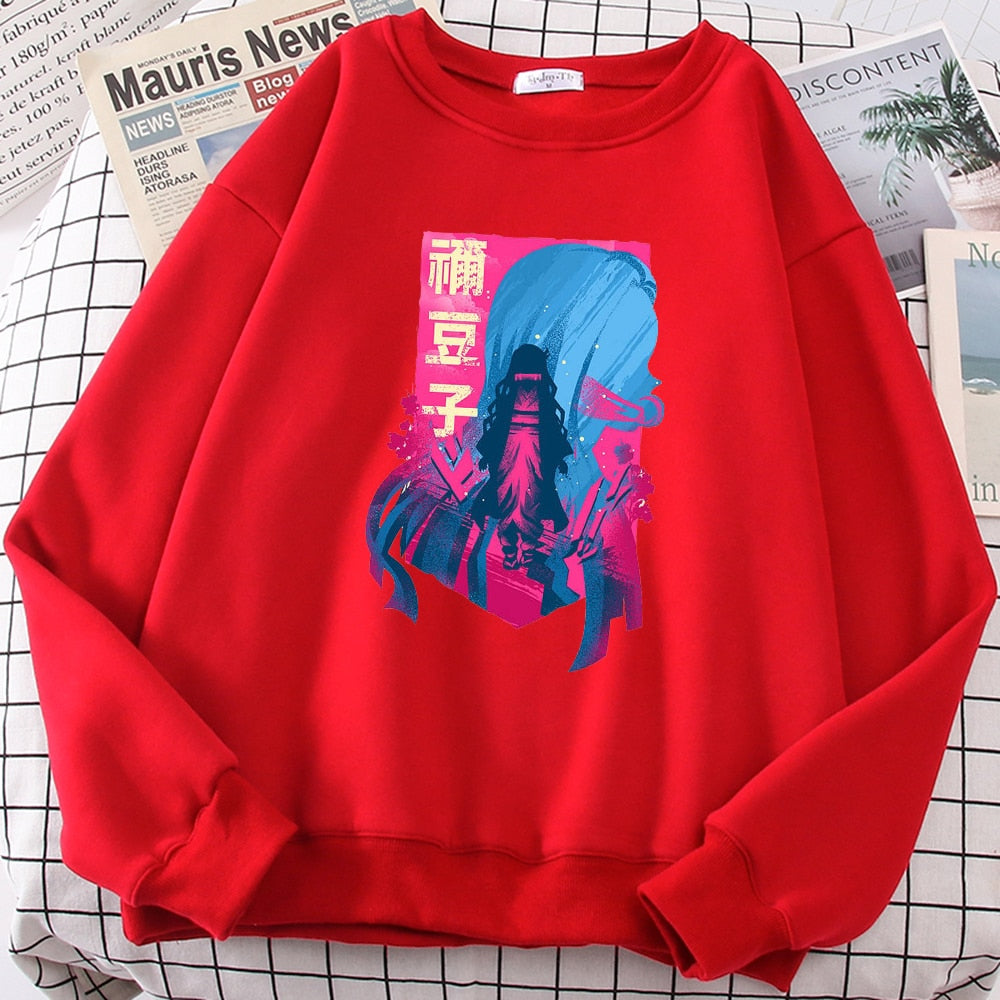 2022 Demon Slayer Japan Anime Men Hoody Autumn New Fashion Sweatshirt Harajuku Fleece Pullovers Personality Crewneck Men Hoodies