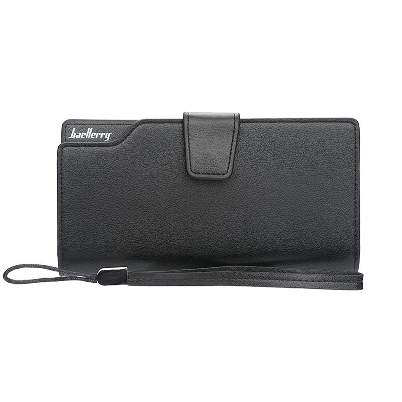 Baellerry Luxury Brand Men's Wallets Men Long Purse Wallet Male Clutch PU Leather Zippers Wallet Men Business Wallet Coin Purse