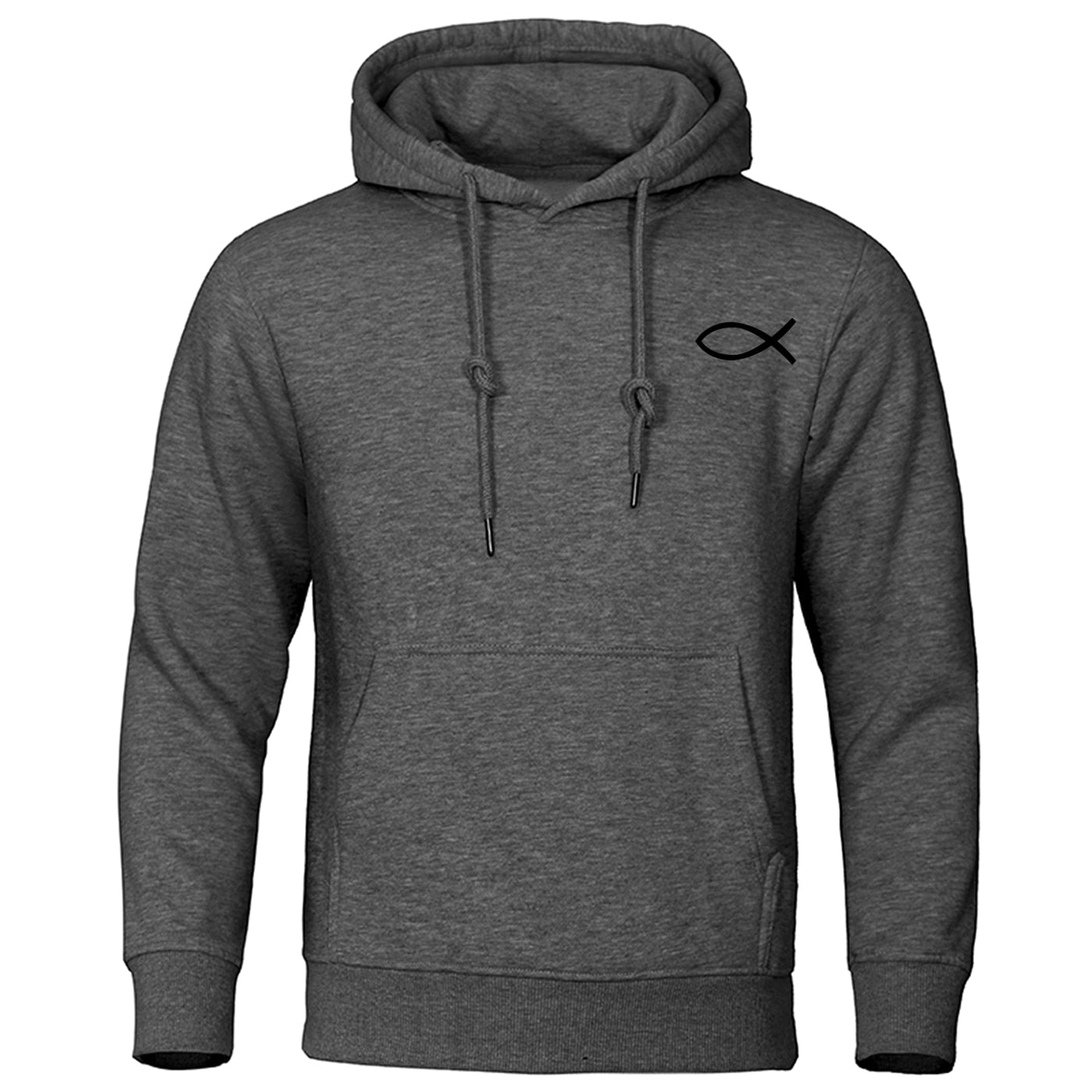 2022 Autumn Winter Mens Sweatshirt Christian JESUS fish Hoodies high quality Brand Pullover Warm Fleece Hoody Casual Streetwear