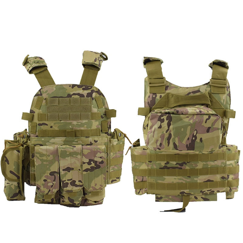 Molle Airsoft Plate Carrier Vest Tactical Hunting Vest Military Gear Army Shooting Body Armor Police Training Protection Vest
