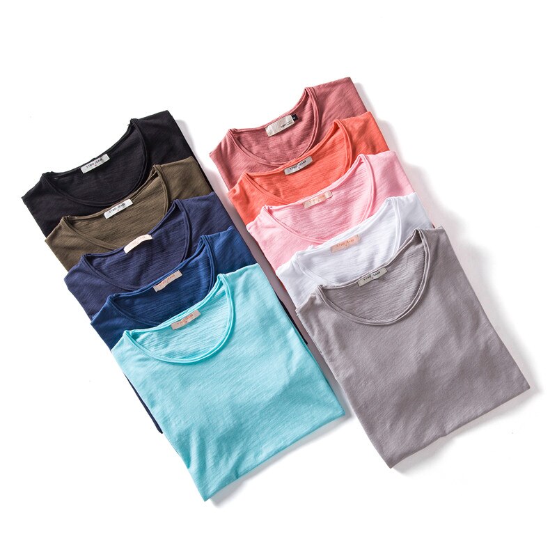 3PCS/SET 2021 New Summer 100% Cotton O-neck T-shirt Men Soild 10 Colors Mens Tshirts Casual Short Sleeve Male Tops Tees