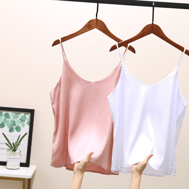 2021 Women Sexy Crop Tops Silk Tube Top Female Sleeveless Camis Seamless Sports Lingerie Tee Bra Crop Top Bandeau Top Tank Sling