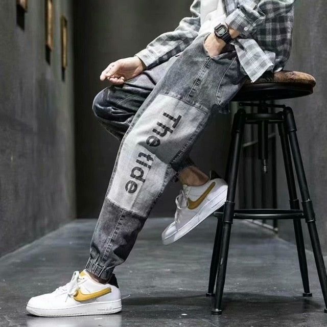 High quality Fashion Men's Cargo pants Hip Hop Trend Streetwear Jogging Pants Men Casual Elastic Waist Men Clothing Trousers