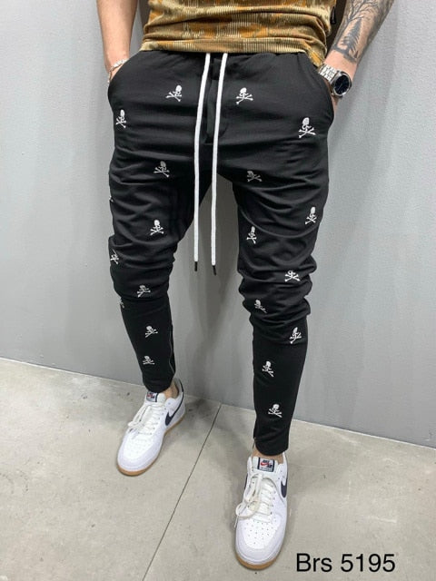 2021 Spring and Autumn Hot Sale 3D Printing Zipper Hip Hop Breathable Men's Pants Sports Trend Casual Slim Jogging Pencil Pants