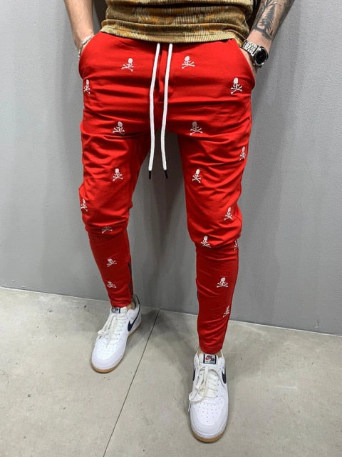 2021 Spring and Autumn Hot Sale 3D Printing Zipper Hip Hop Breathable Men's Pants Sports Trend Casual Slim Jogging Pencil Pants