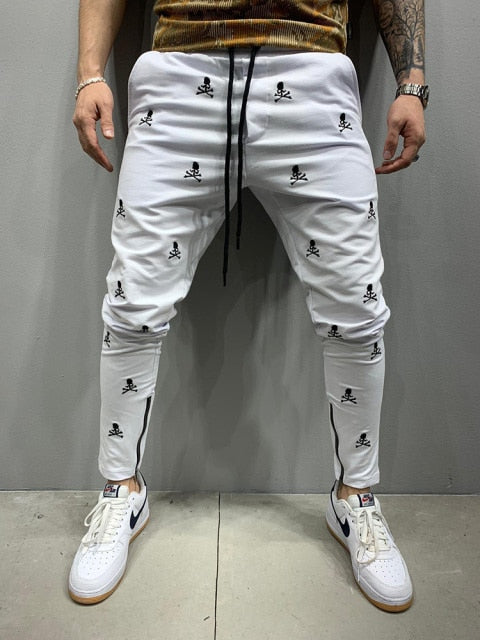 2021 Spring and Autumn Hot Sale 3D Printing Zipper Hip Hop Breathable Men's Pants Sports Trend Casual Slim Jogging Pencil Pants