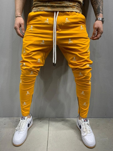 2021 Spring and Autumn Hot Sale 3D Printing Zipper Hip Hop Breathable Men's Pants Sports Trend Casual Slim Jogging Pencil Pants