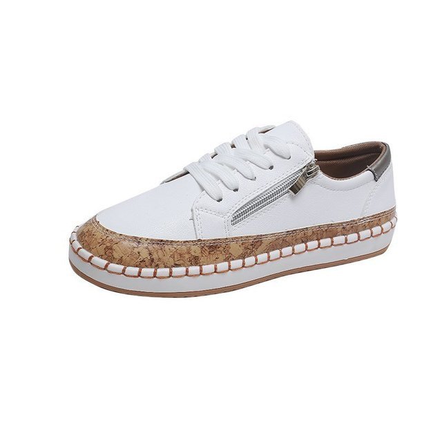 2021 Women Sneakers Lady Vulcanized Shoes Elegant Floral Printed Lace-up Female Platform Shoes Fashion Women Casual Footwear