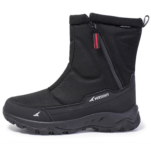 2021 Winter New Thick Couple Snow Boots Plus Velvet Warm Side Zipper Outdoor Casual Short Boots Cold Resistance Men Cotton Shoes