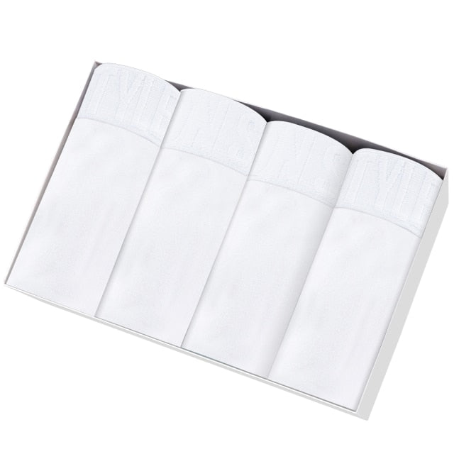 4pcs Boxer Shorts Underpants man Men's Panties Men Boxer Underwear Cotton for Male Couple Sexy Set Calecon Large Size Lot Soft