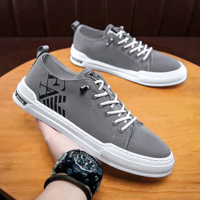 Topvivi men shoes leather luxury brand 2021 Fashion High top Sneakers Men Comfortable Sport Shoes men Vulcanize Shoes white