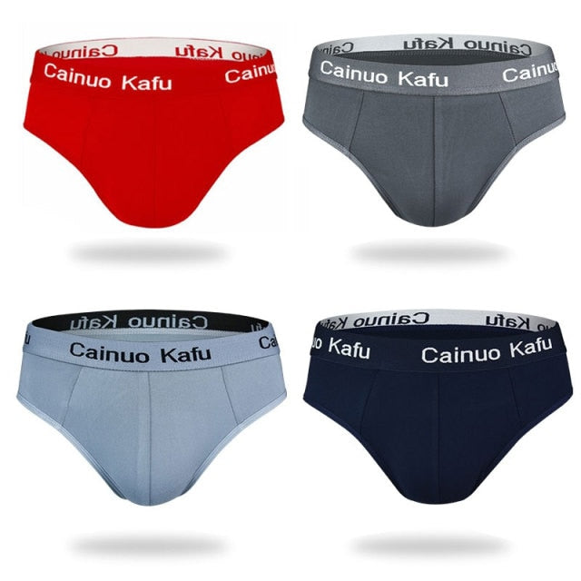 4 Pcs/Lot Men's Panties Man Undrewear Men Underpants Briefs Sexy Underwear For Fat Ultra Thin Boy Comfortable Large Size Mens
