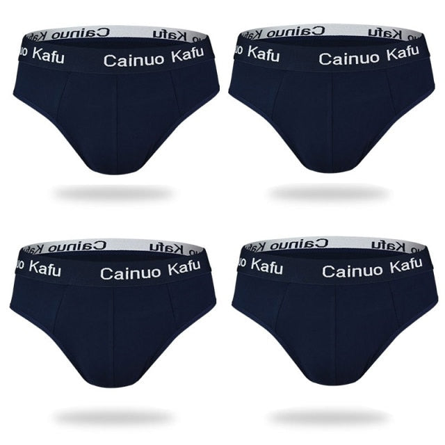 4 Pcs/Lot Men's Panties Man Undrewear Men Underpants Briefs Sexy Underwear For Fat Ultra Thin Boy Comfortable Large Size Mens