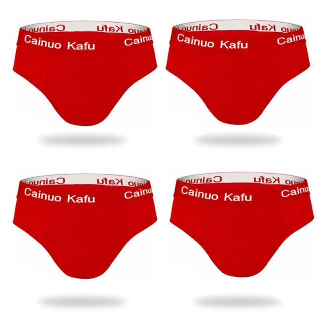4 Pcs/Lot Men's Panties Man Undrewear Men Underpants Briefs Sexy Underwear For Fat Ultra Thin Boy Comfortable Large Size Mens