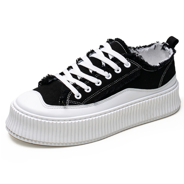 Autumn Yellow Retro Men's Vulcanized Shoes Platform Sneakers Mens Designer Shoes Male Canvas Casual Sneakers zapatillas hombre