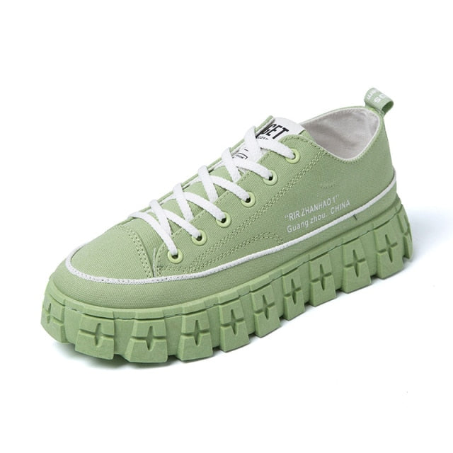 Autumn Yellow Retro Men's Vulcanized Shoes Platform Sneakers Mens Designer Shoes Male Canvas Casual Sneakers zapatillas hombre