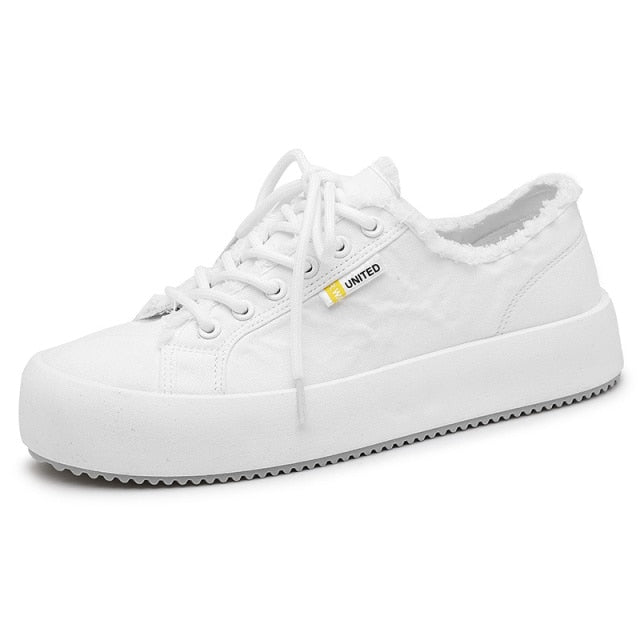 Autumn Yellow Retro Men's Vulcanized Shoes Platform Sneakers Mens Designer Shoes Male Canvas Casual Sneakers zapatillas hombre