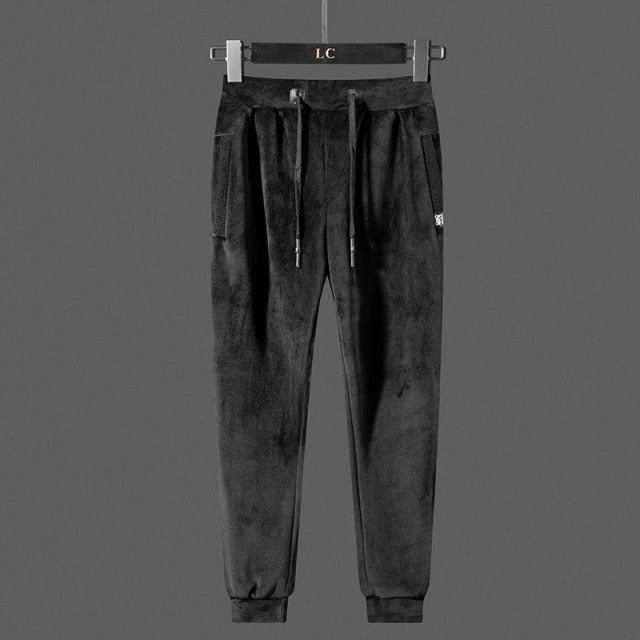 2021 New Men Suit Fleece Two-Piece Tracksuit Suit Leisure Thick Hooded Winter Suit Lamb Velvet Suit Casual Suit Large Size 8Xl