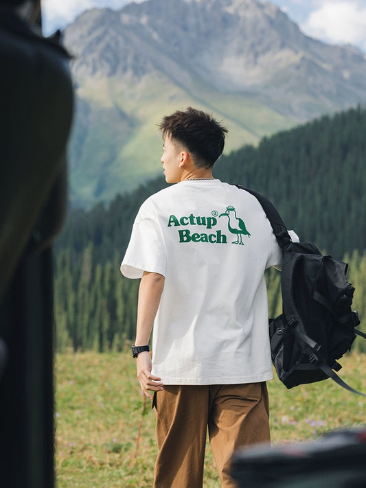 LV Xiaohu Summer Back Casual Sweatpants Short-Sleeved T-shirt