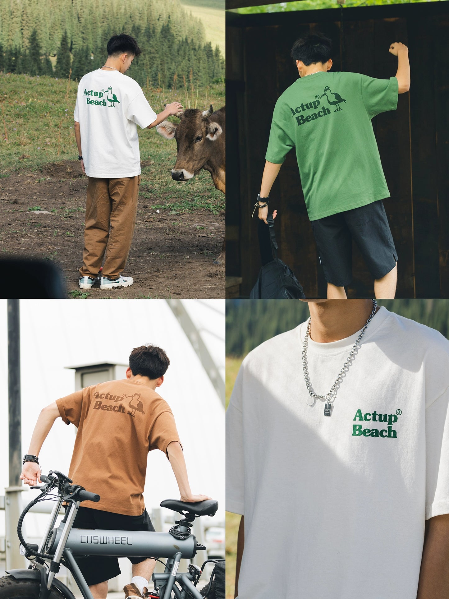 LV Xiaohu Summer Back Casual Sweatpants Short-Sleeved T-shirt