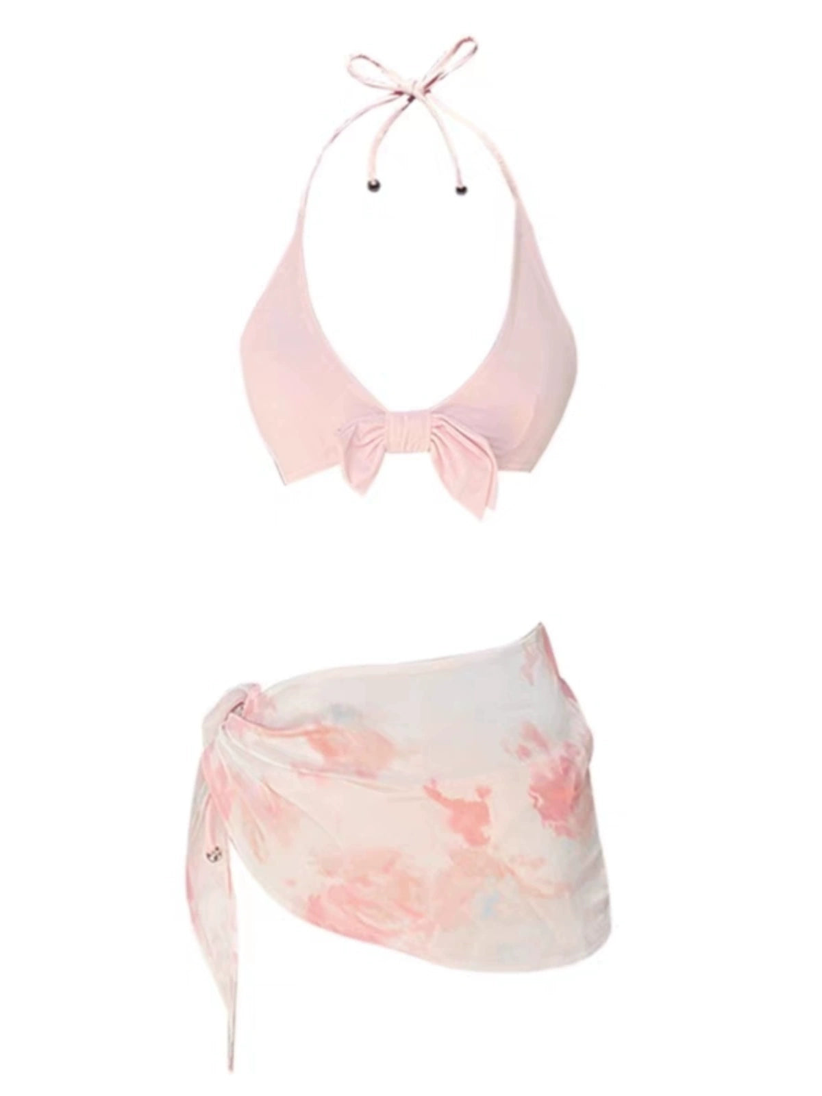 Sexy Pure Desire Bikinis Three-Piece Suit Beach Swimsuit Women Bikini2024 New the Same Model as Online Celebrity Graceful