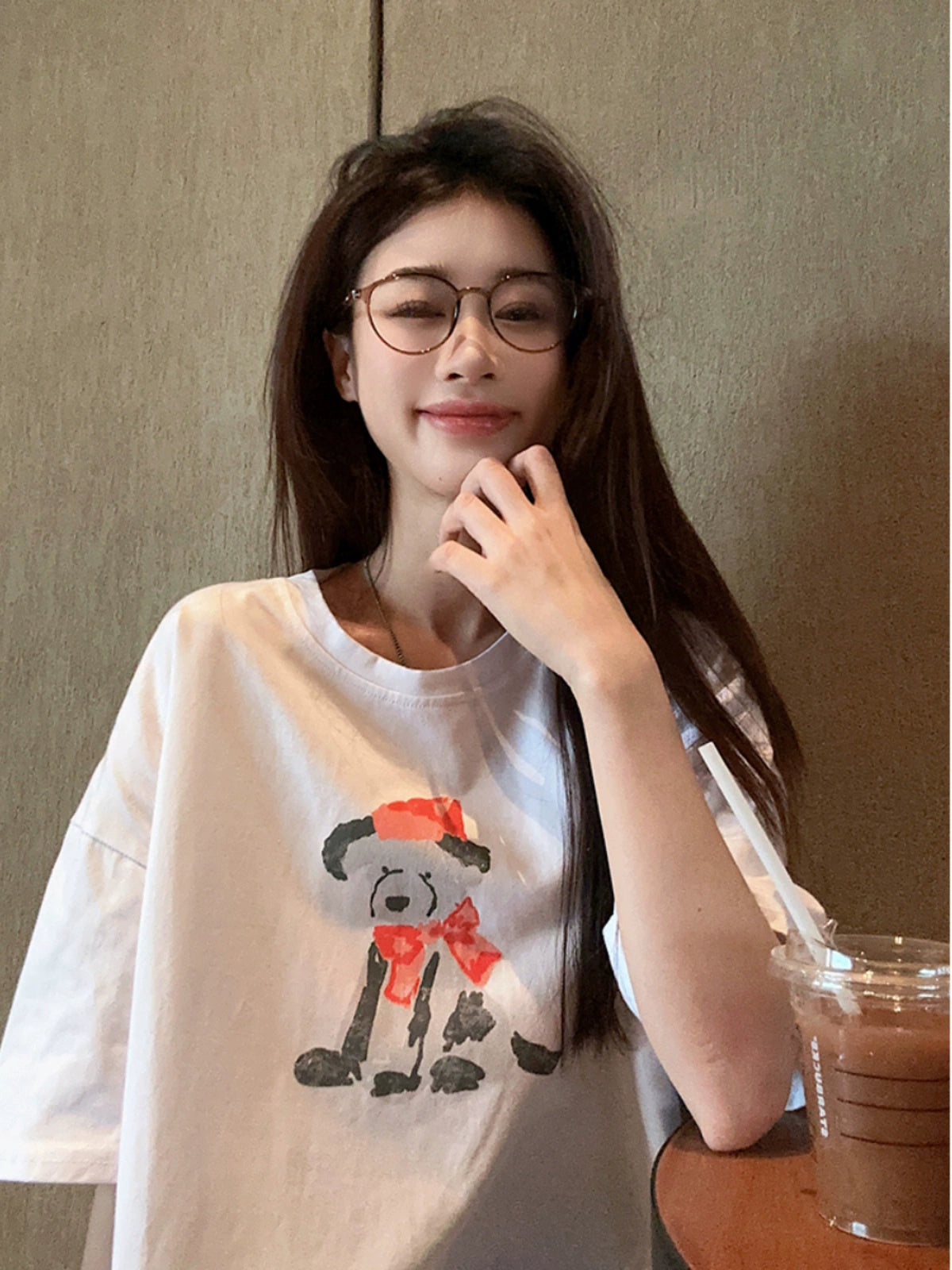 Print Spring Stylish Casual round Neck Short Sleeves T-shirt