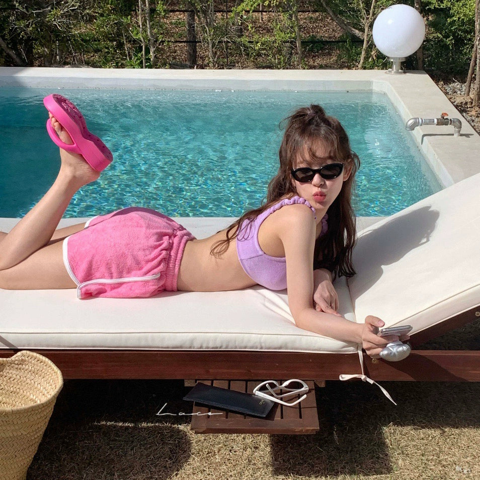 Women's Swimsuit New Arrival 2024 Best Selling Super Sexy Bikini Three-Point Hot Spring Fancy Separates Retro Japanese