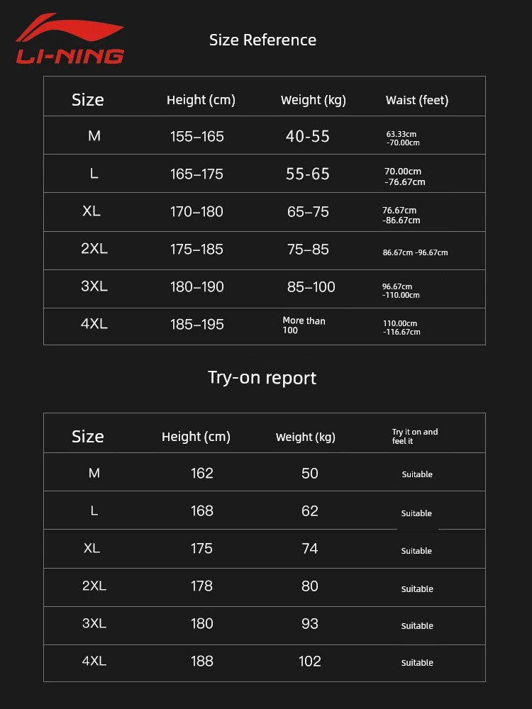 Li Ning Swimming Trunks Men 2024 New Arrival Men's Swimsuit Plus Size Professional Training Anti-Embarrassment Swimming Equipment Full Set