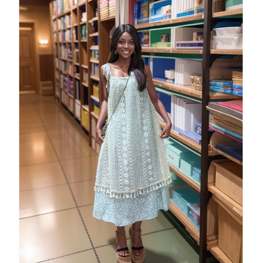 Retro Female Summer Slimming Temperament Camisole Dress