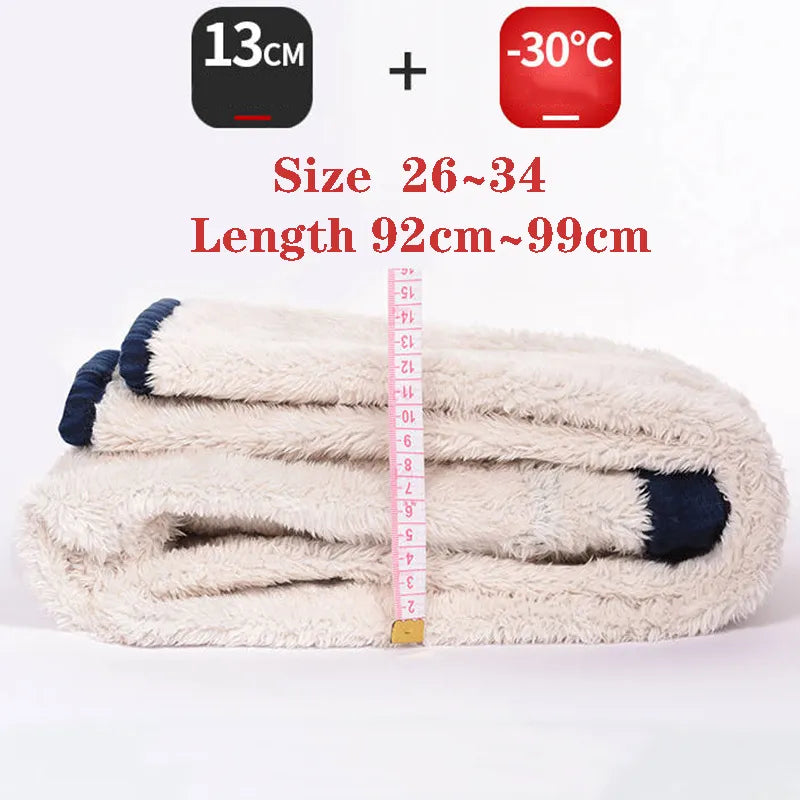 Super Warm Skinny Lambswool Jeans Women Fleece Liner High Waist Denim Pants Korean Thicken Pencil Vaqueros Add Velvet Pantalones