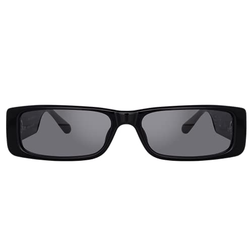 Linda Farrow, Edie Rectangular Sunglasses, Black
